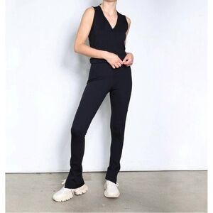 Marie Saint Pierre Adere Pant High-Rise Ankle Slit Black Leggings Size 0